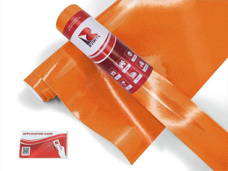 Rvinyl 3M 680 Series Scotchlite Reflective Graphic Car Wrap Film in Orange 14-1ft x 1ft - Gloss Finish Cast Vinyl Vehicle Sheet Roll for Decals, Stickers and Signs - Image 1